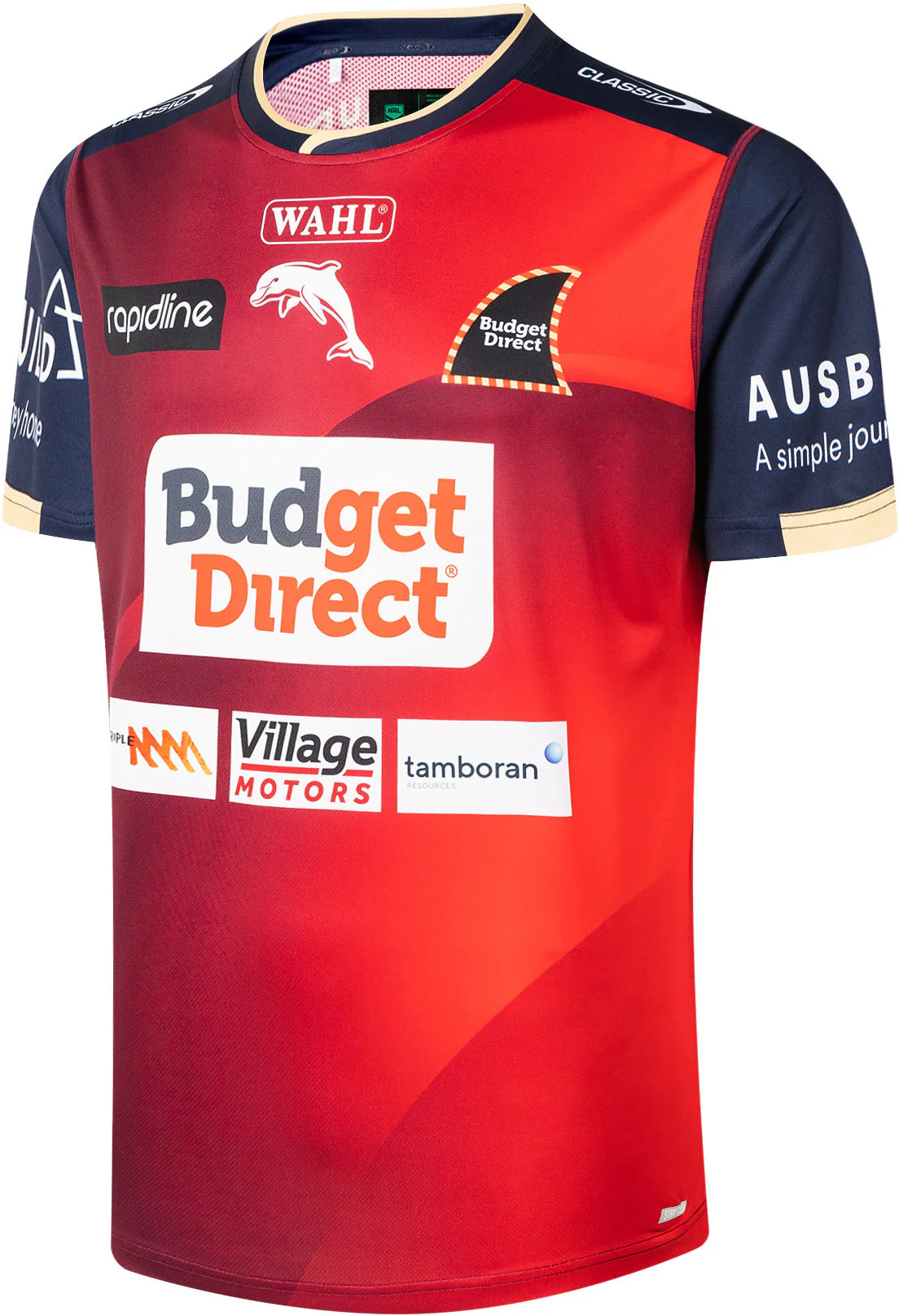 Dolphins 2026 NRL Mens Red Training Shirt - Image 2