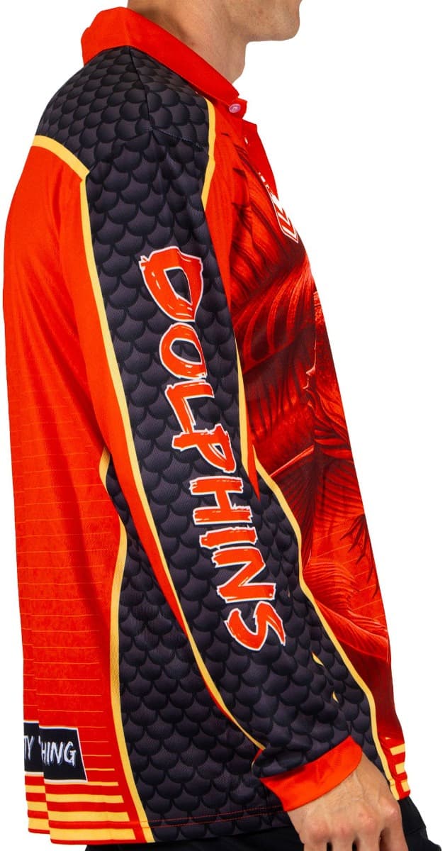 Dolphins NRL Mens Barracuda Fishing Shirt - Image 3