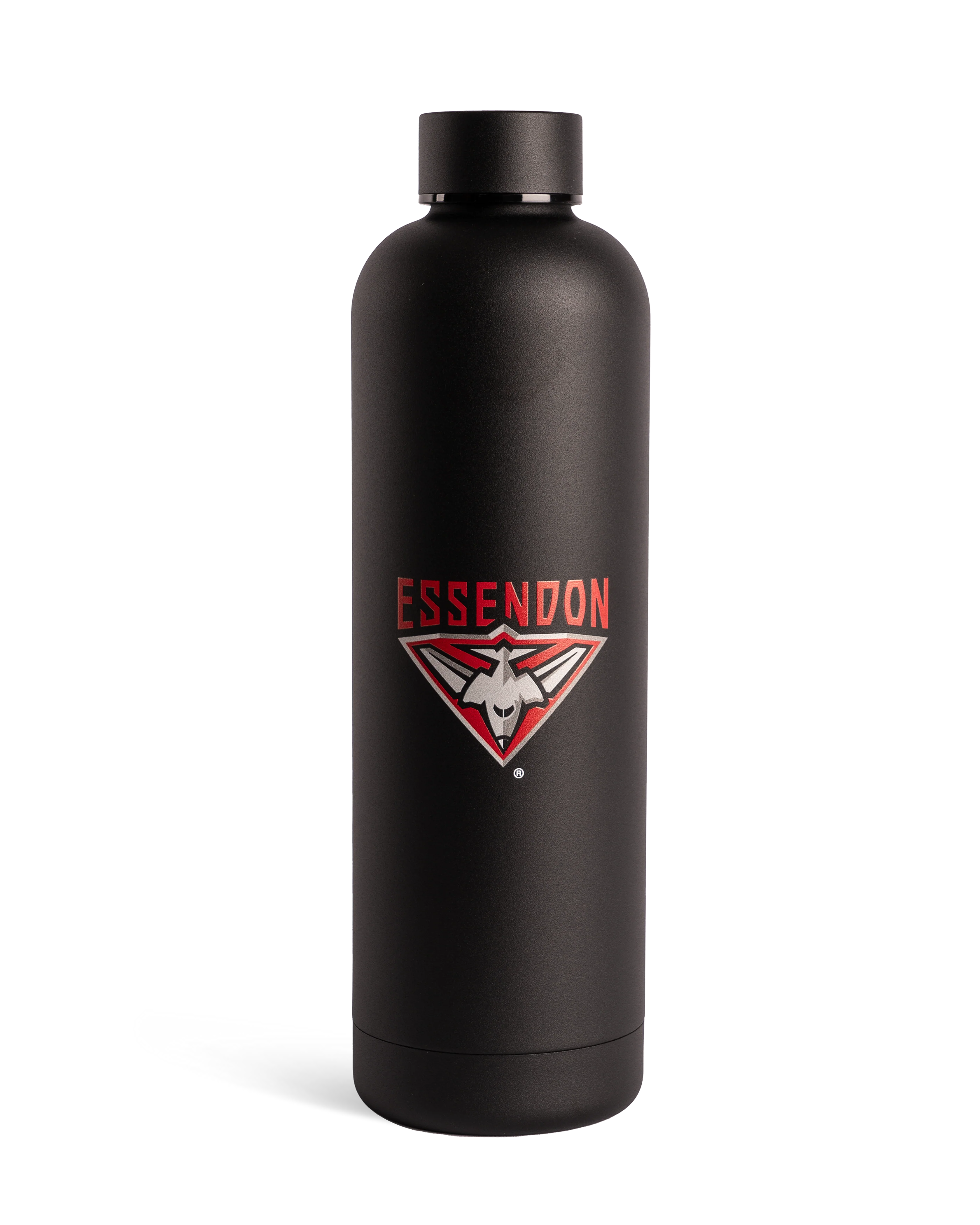 Essendon Bombers 2026 AFL 750ml Black Insulated Stainless Steel Drink Bottle - Image 2