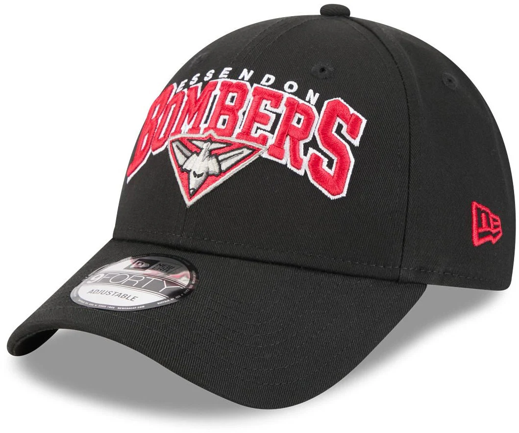 Essendon Bombers 2026 AFL 9FORTY New Era Logo Arch Cap