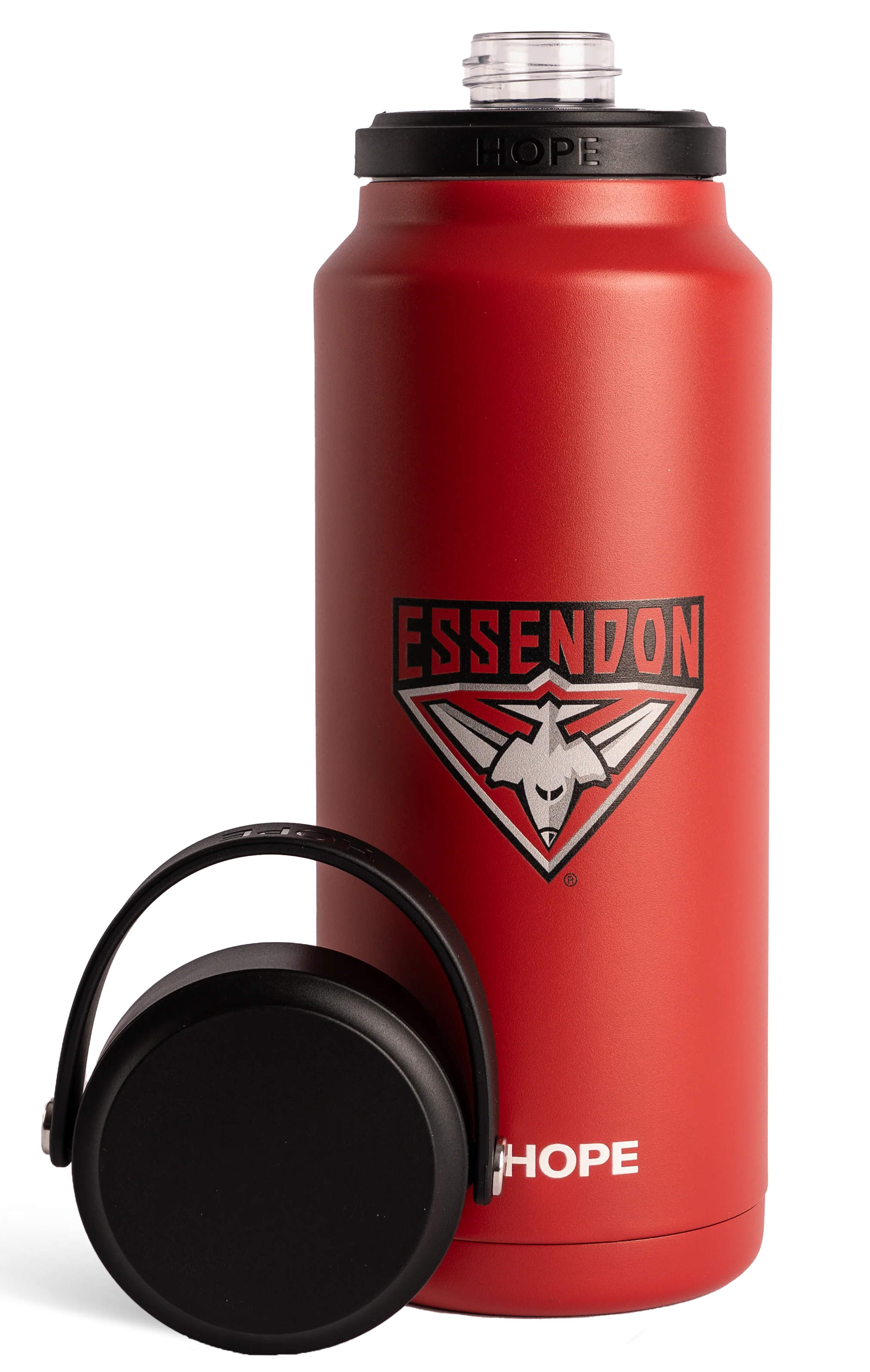 Essendon Bombers 2026 AFL Red Insulated Stainless 1 Litre Stainless Steel Drink Bottle