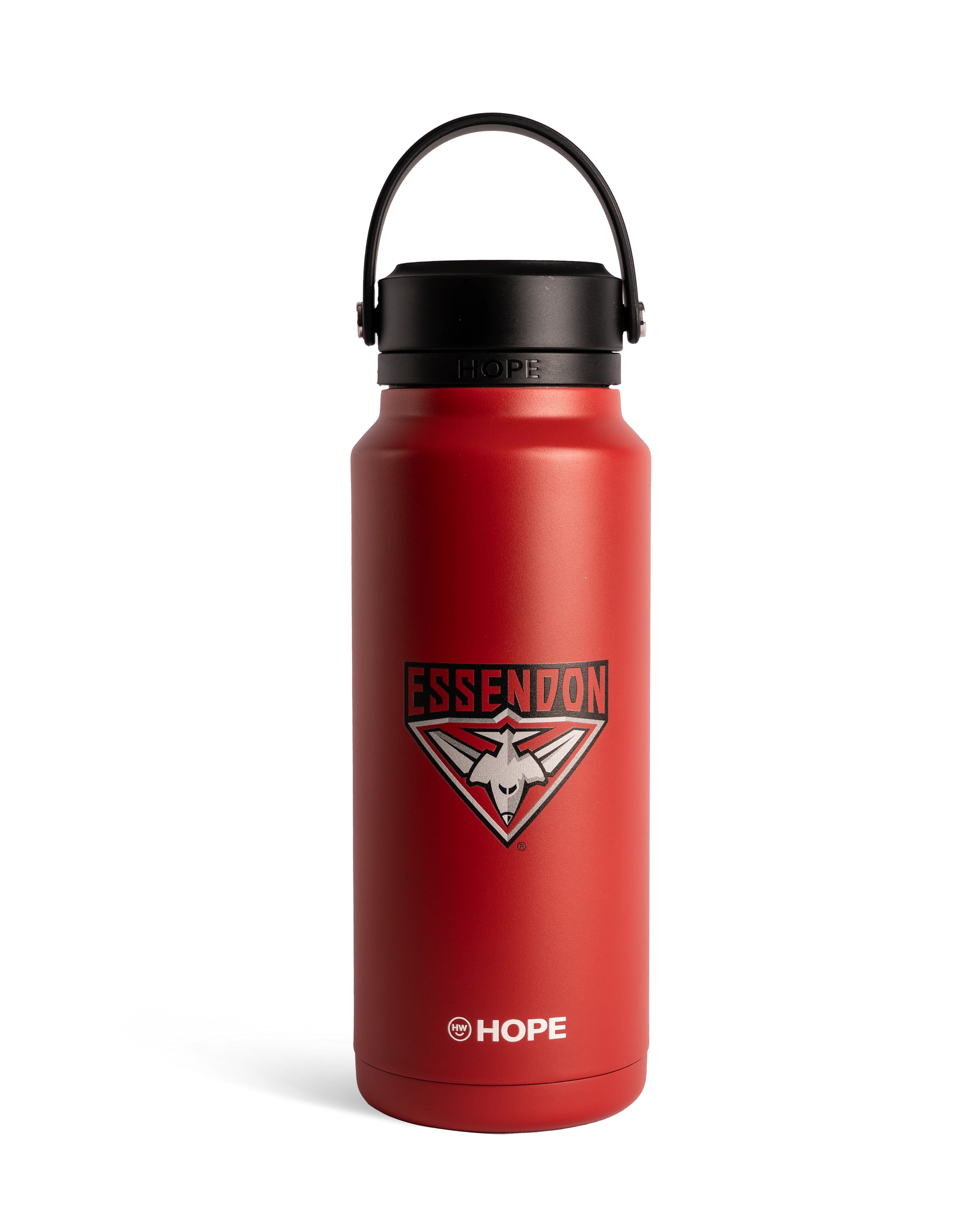 Essendon Bombers 2026 AFL Red Insulated Stainless 1 Litre Stainless Steel Drink Bottle - Image 2