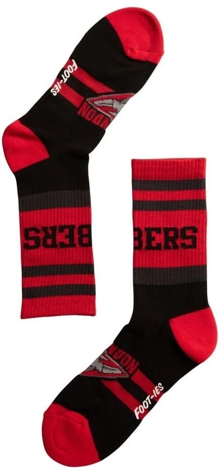 Essendon Bombers AFL Adults Sport Crew Socks Red 2 Pack - Image 3
