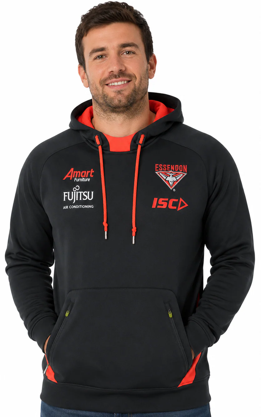 Essendon Bombers AFL Pullover Squad Hoody - Image 2