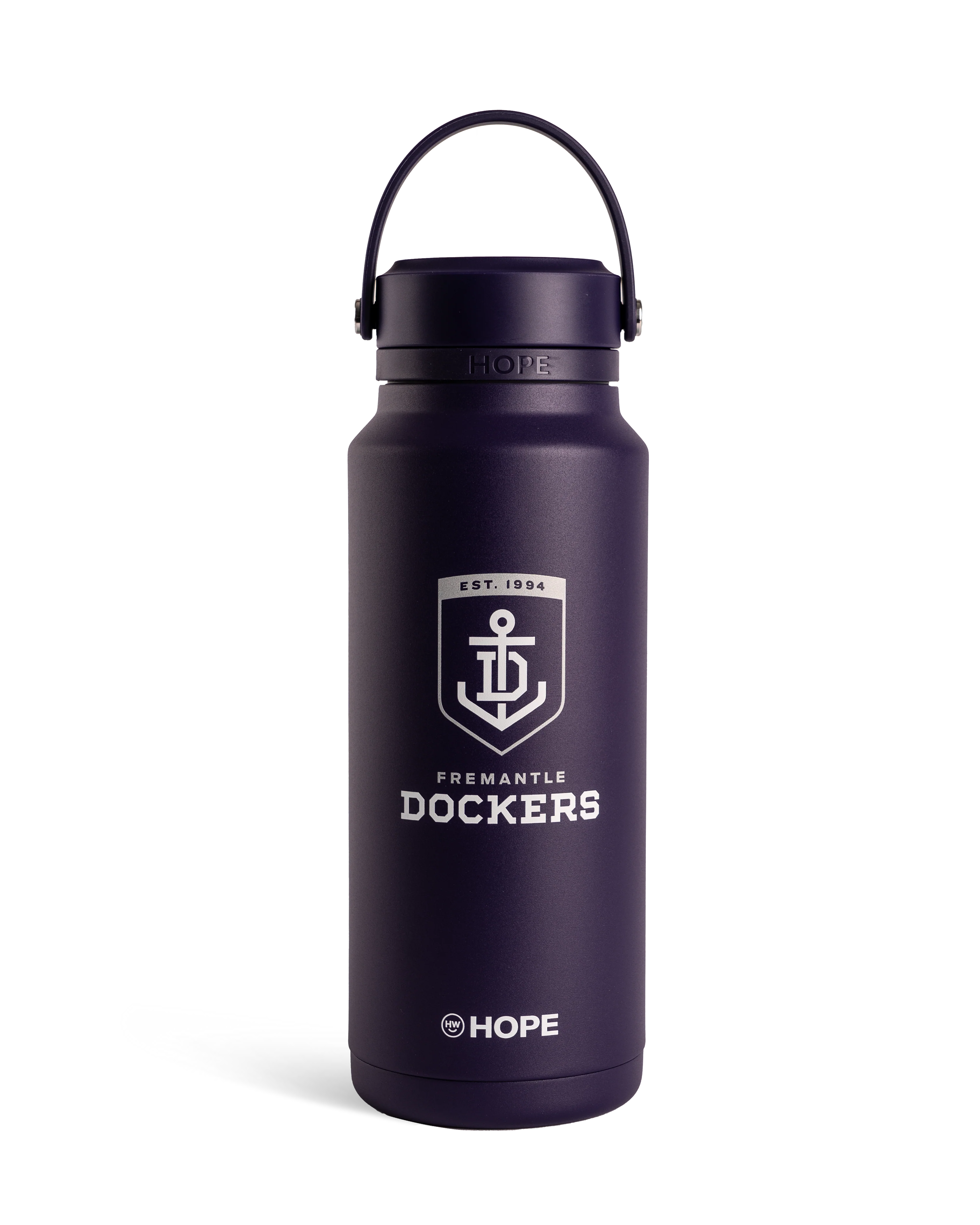 Fremantle Dockers 2026 AFL Adults Purple Insulated Stainless 1 Litre Stainless Steel Drink Bottle - Image 2