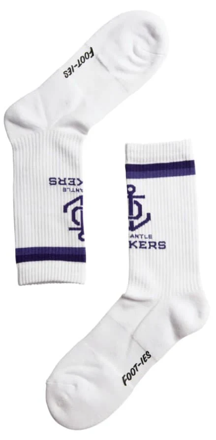 Fremantle Dockers AFL Adults Sports Crew 2 Pack Socks - Image 2