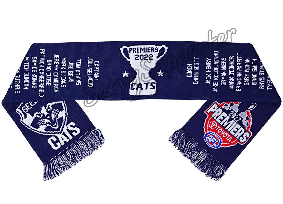 Geelong Cats 2022 AFL Premiers Scarf - Image 2