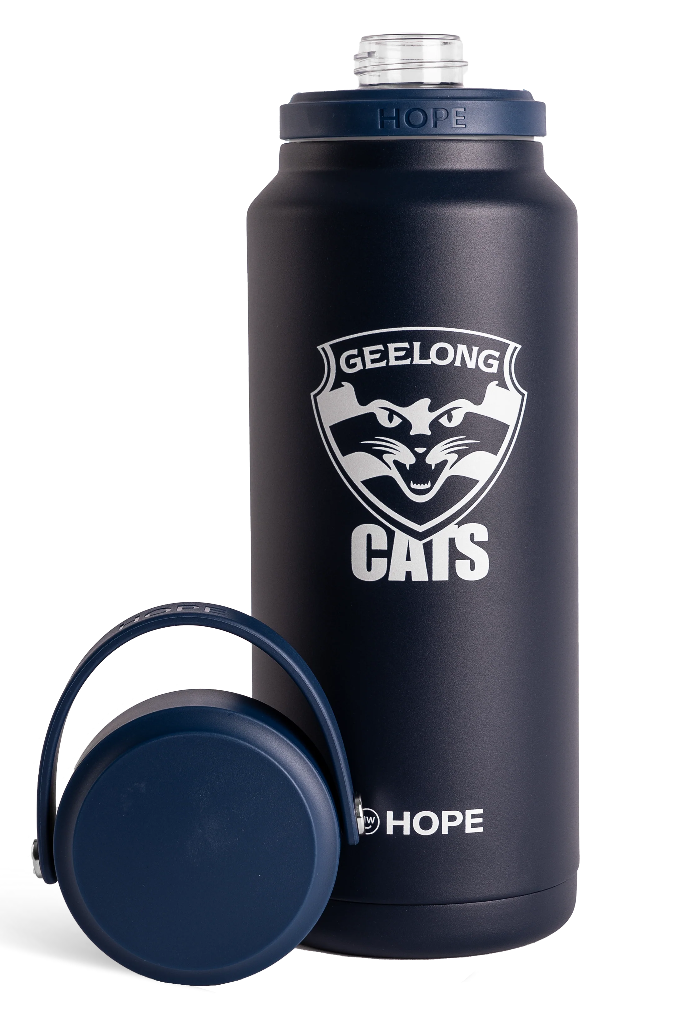Geelong Cats 2026 AFL Blue 1 Litre Insulated Stainless Steel Drink Bottle