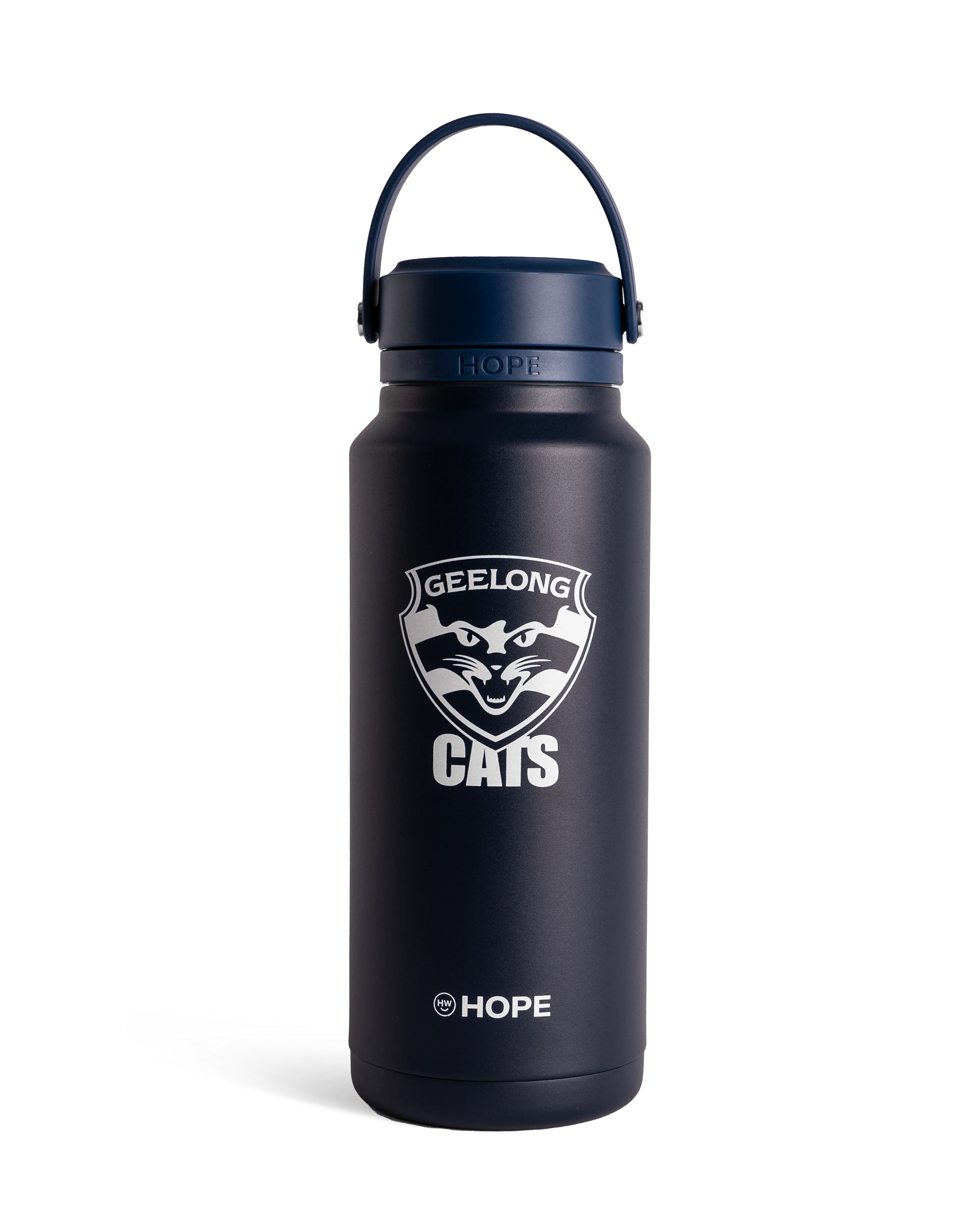 Geelong Cats 2026 AFL Blue 1 Litre Insulated Stainless Steel Drink Bottle - Image 2