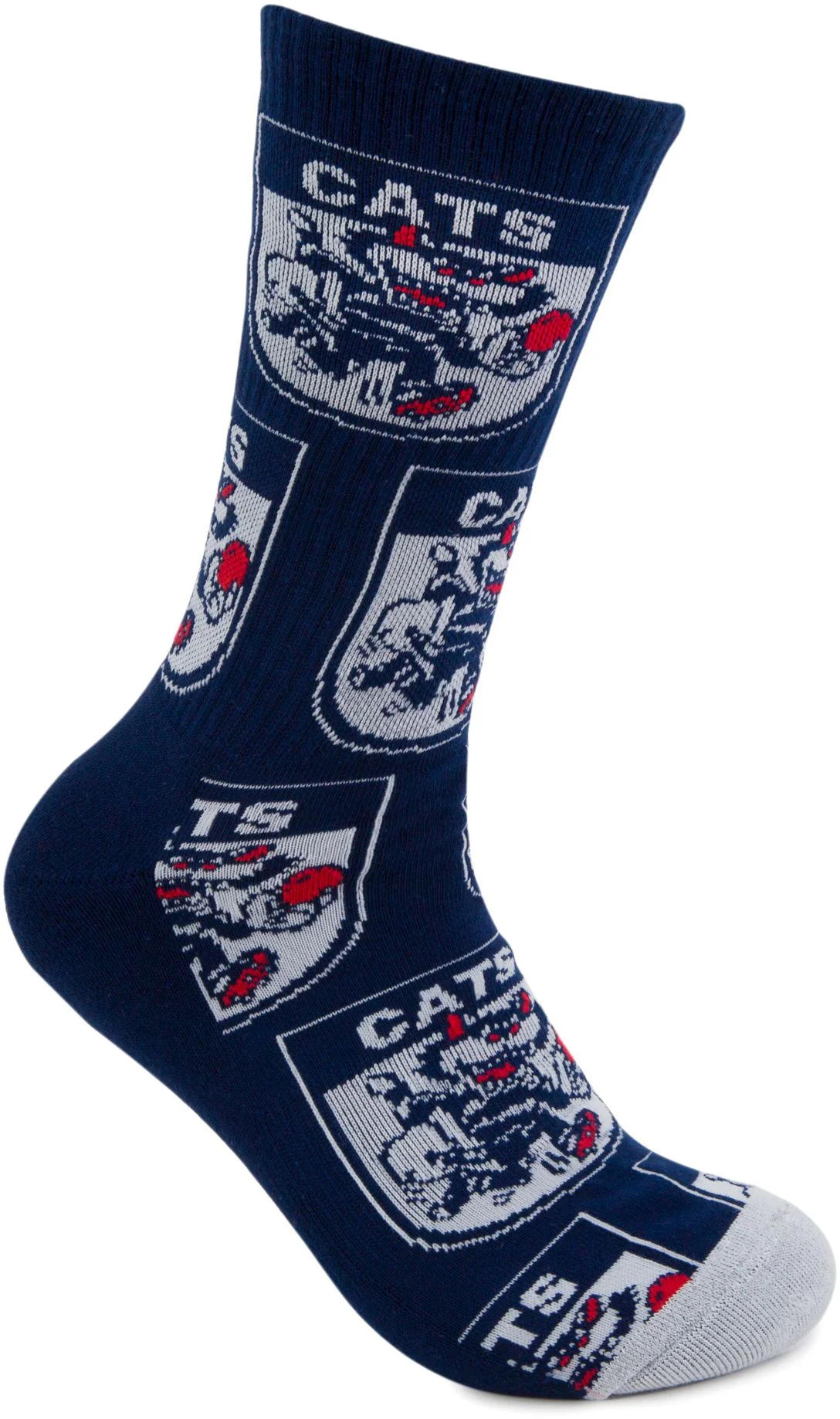 Geelong Cats 2026 AFL Mens 8-13 Retro Sneaker Sock 2 Pack - Image 6