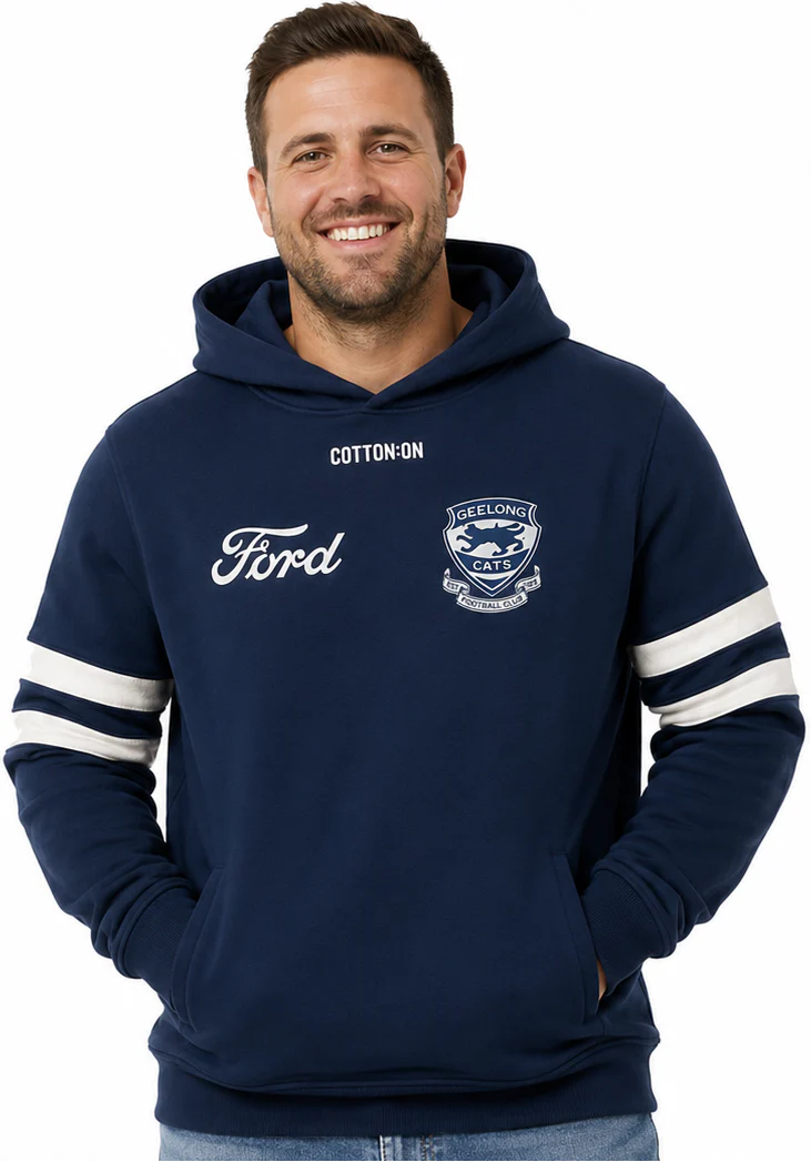 Geelong Cats 2026 AFL Mens Players Hoodie - Image 2