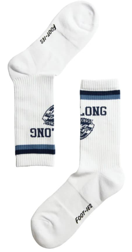 Geelong Cats AFL Adults Sport Crew Socks Blue 2 Pack - Image 2