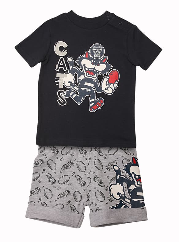 Geelong Cats AFL Babies 2 piece Tee & Short Pack - Image 6
