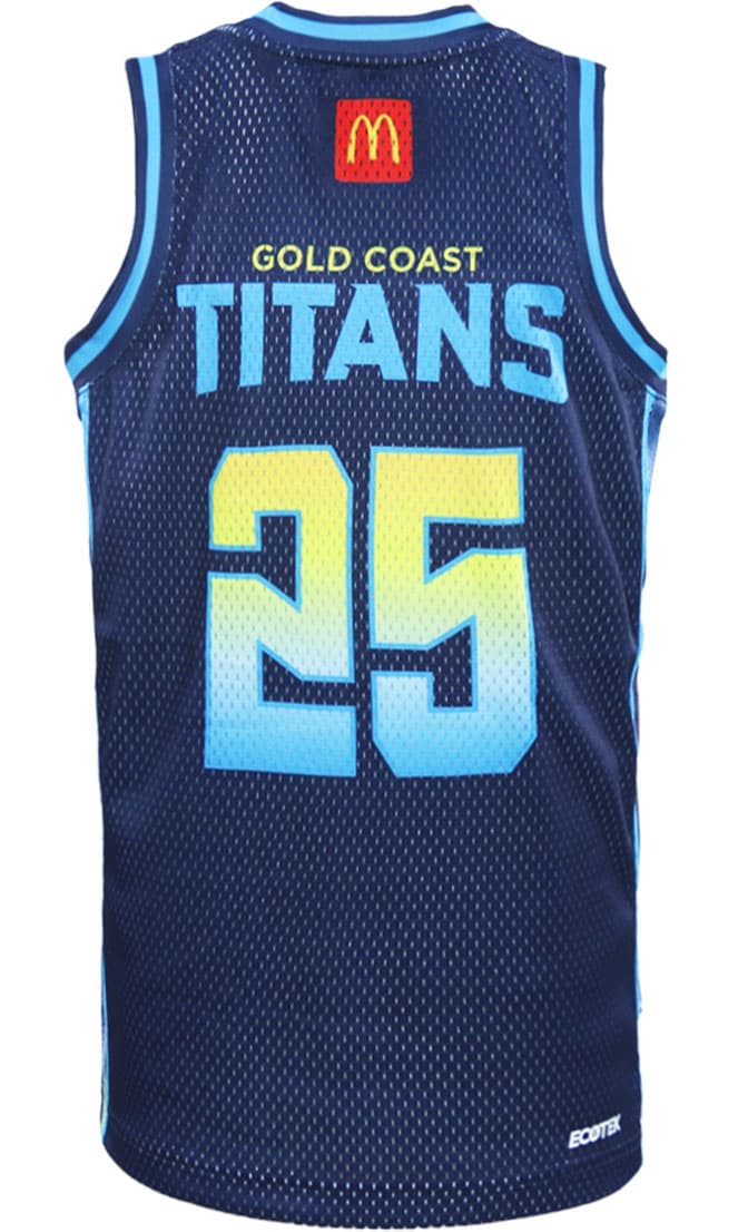 Gold Coast Titans 2025 NRL Mens Basketball Singlet - Image 4