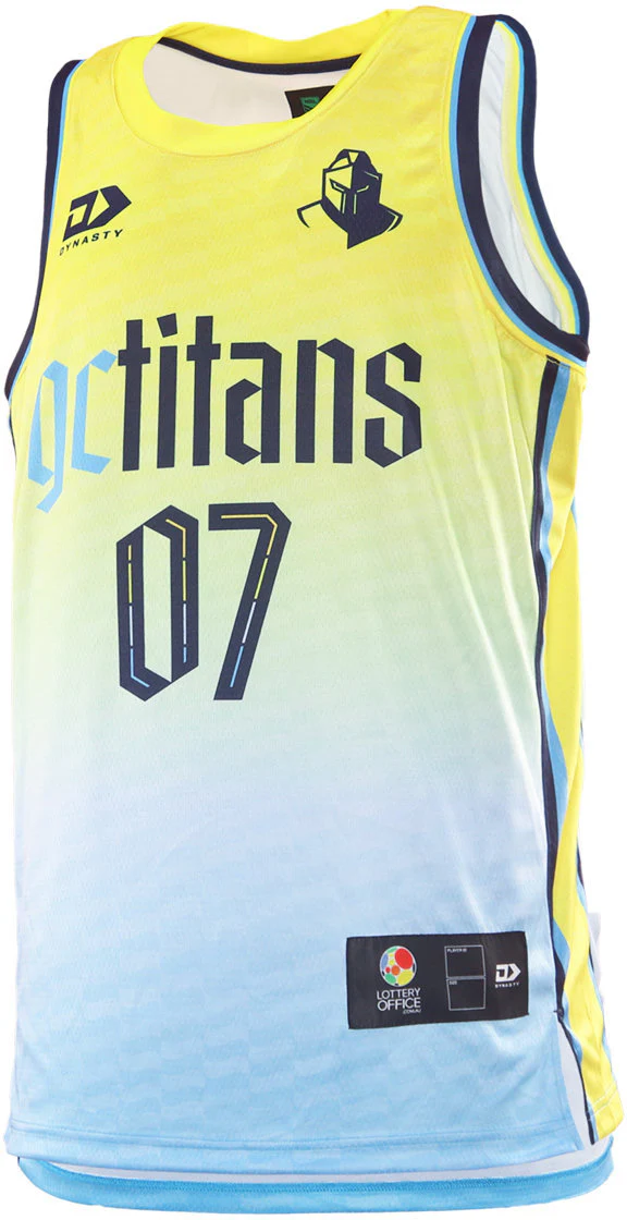 Gold Coast Titans 2026 NRL Mens Dynasty Basketball Singlet - Image 2