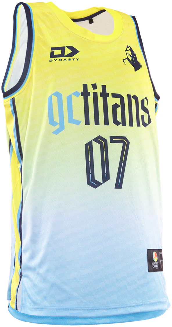 Gold Coast Titans 2026 NRL Mens Dynasty Basketball Singlet - Image 3