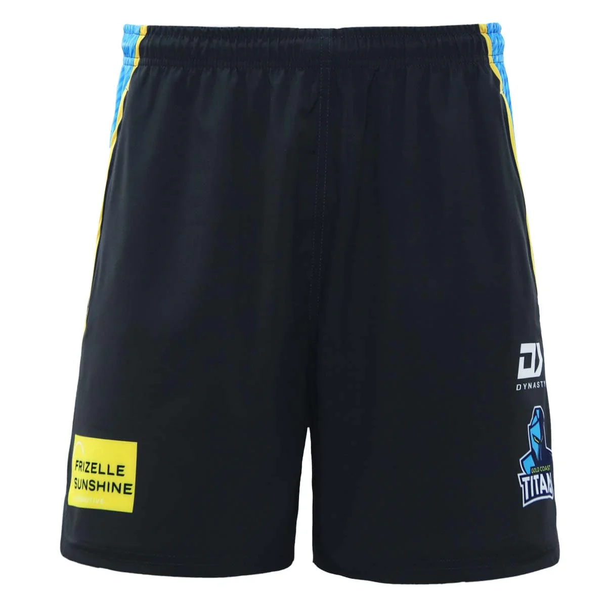 Gold Coast Titans NRL Mens Alternate Black Gym Shorts