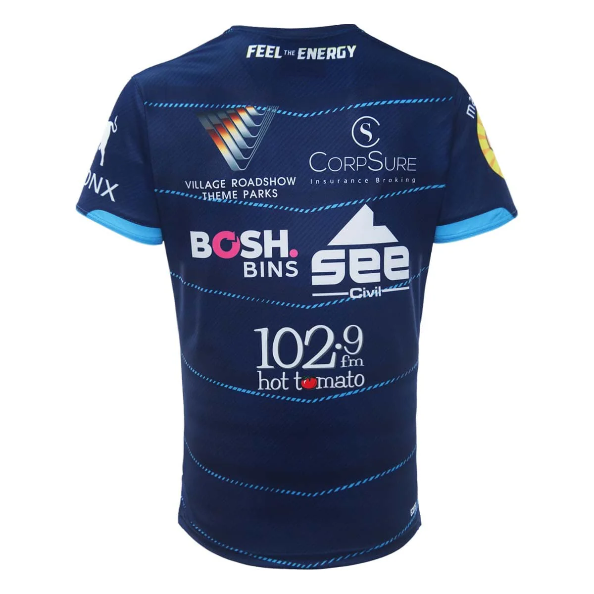 Gold Coast Titans NRL Mens Alternate Navy Training Shirt - Image 2