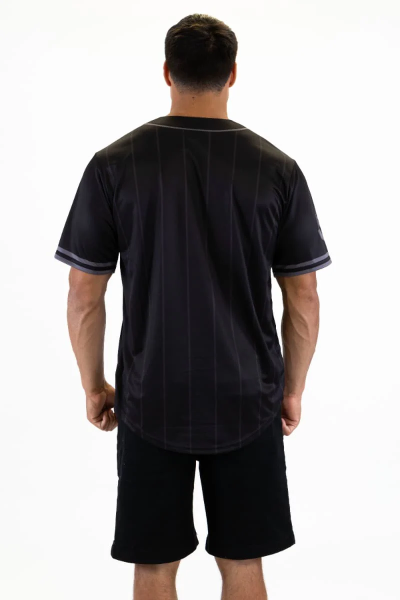 Gold Coast Titans NRL Mens Blackout Baseball Shirt - Image 5
