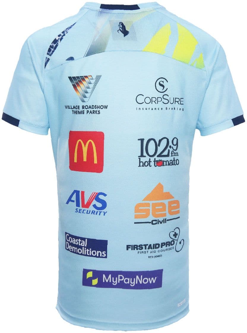 Gold Coast Titans NRL Mens Light Blue Training Shirt - Image 2