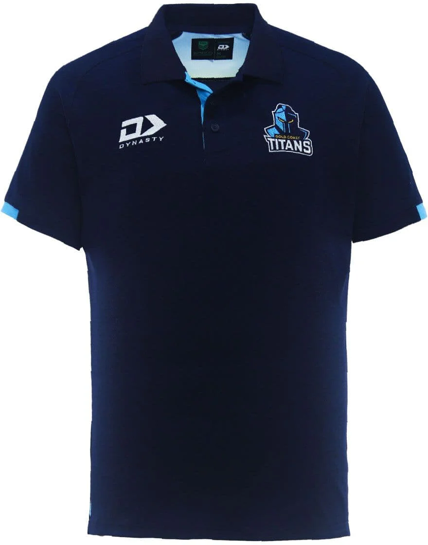 Gold Coast Titans NRL Mens Media Polo Shirt