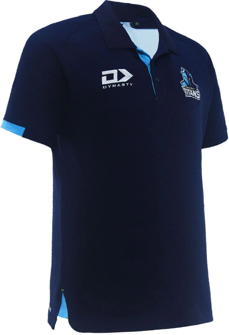 Gold Coast Titans NRL Mens Media Polo Shirt - Image 4