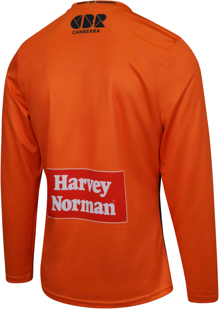 GWS Giants 2026 AFL Mens Long Sleeve Home Guernsey - Image 2