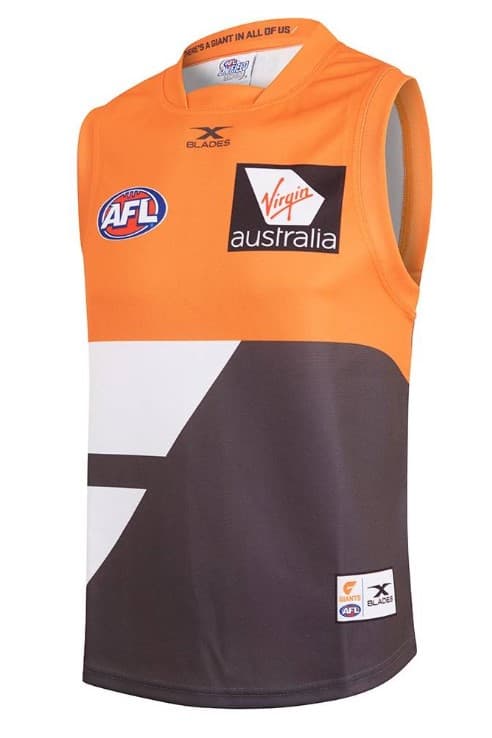 GWS Giants AFL Kids Home Guernsey - Image 5