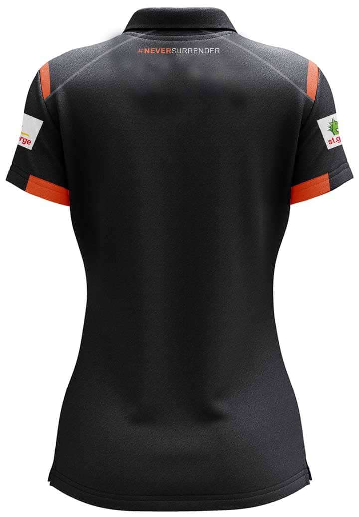 GWS Giants AFL Ladies Media Polo Shirt - Image 2