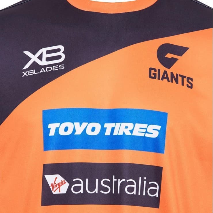 GWS Giants AFL Mens Orange Training Shirt - Image 4