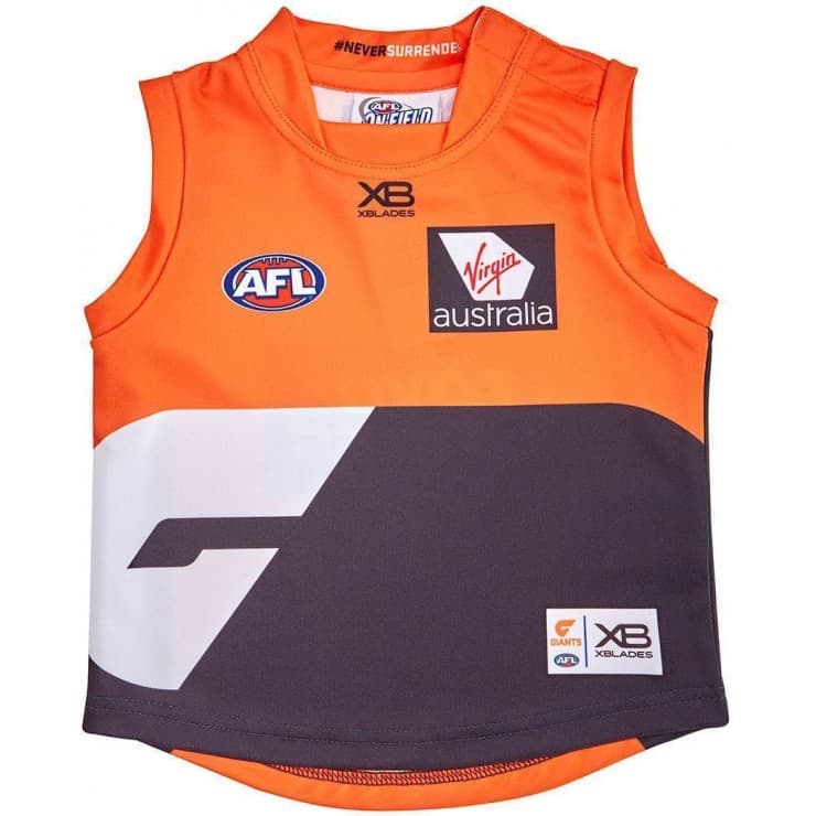 GWS Giants Kids AFL Home Guernsey - Image 10