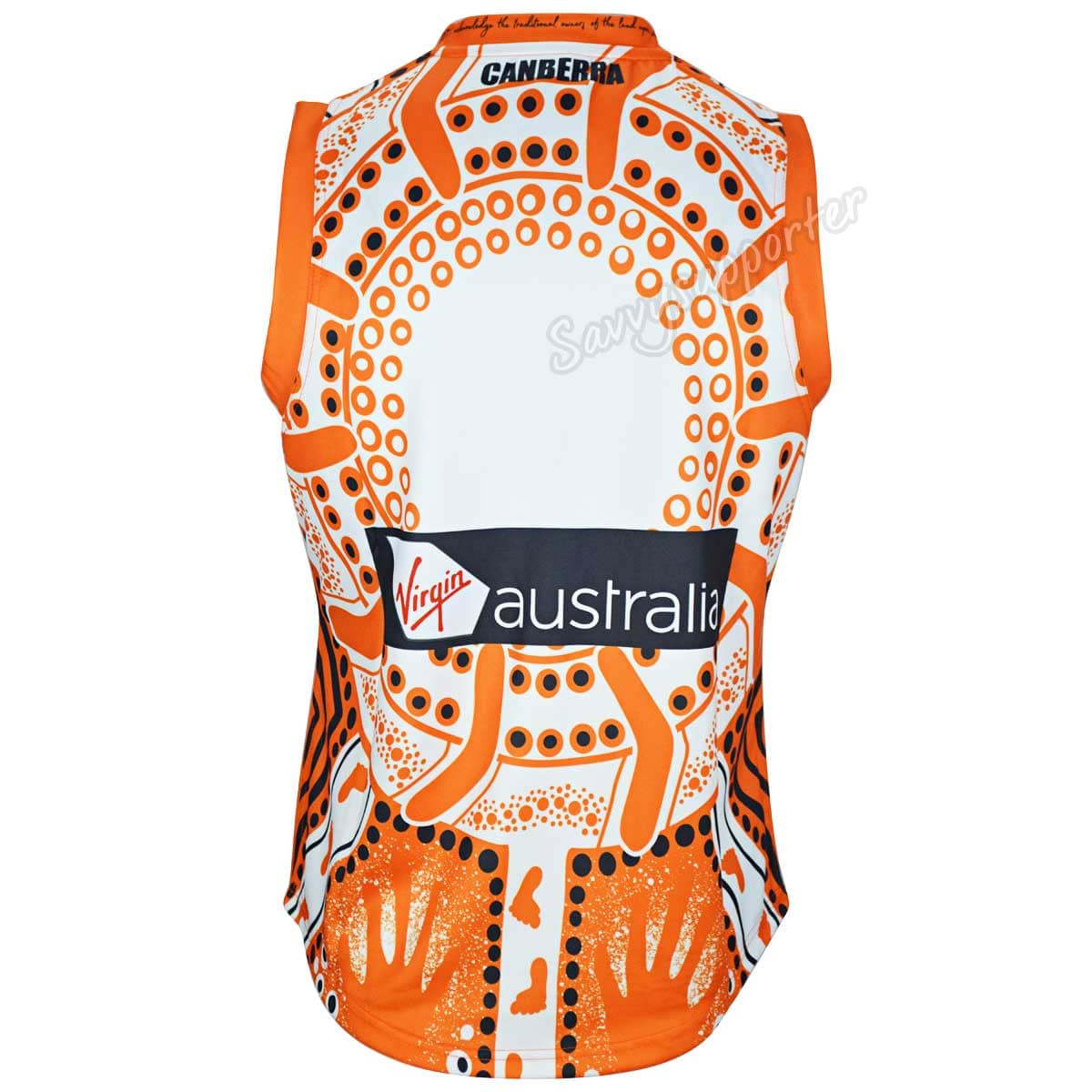 GWS Giants Mens AFL Indigenous Guernsey - Image 3