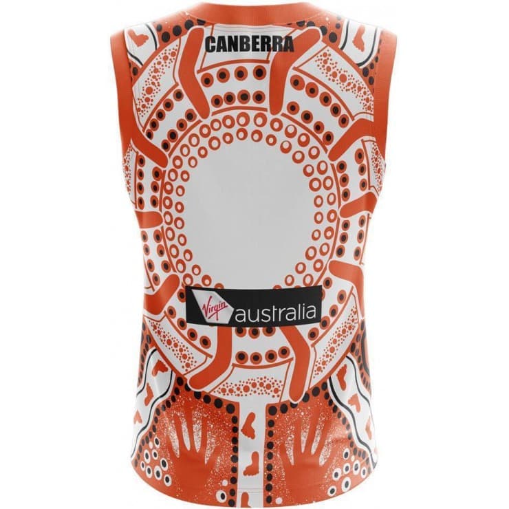 GWS Giants Mens AFL Indigenous Guernsey - Image 6