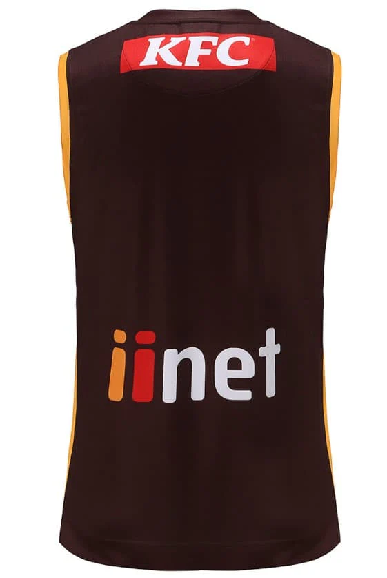 Hawthorn Hawks 2023 AFL Mens Brown Training Guernsey - Image 3