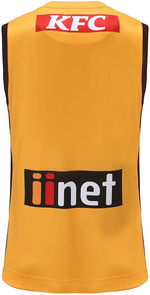 Hawthorn Hawks 2023 AFL Mens Gold Training Guernsey - Image 2