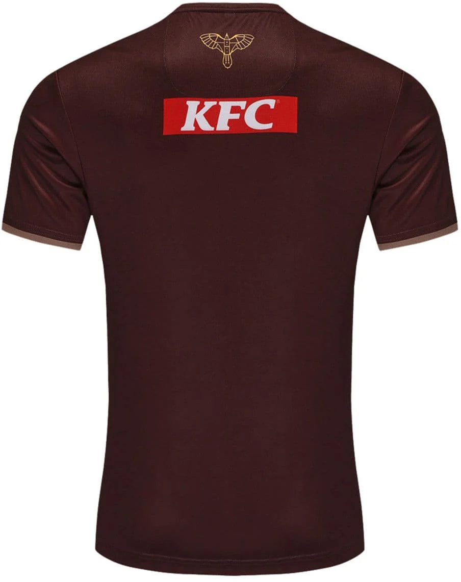 Hawthorn Hawks 2025 AFL Mens Brown Training Shirt - Image 3