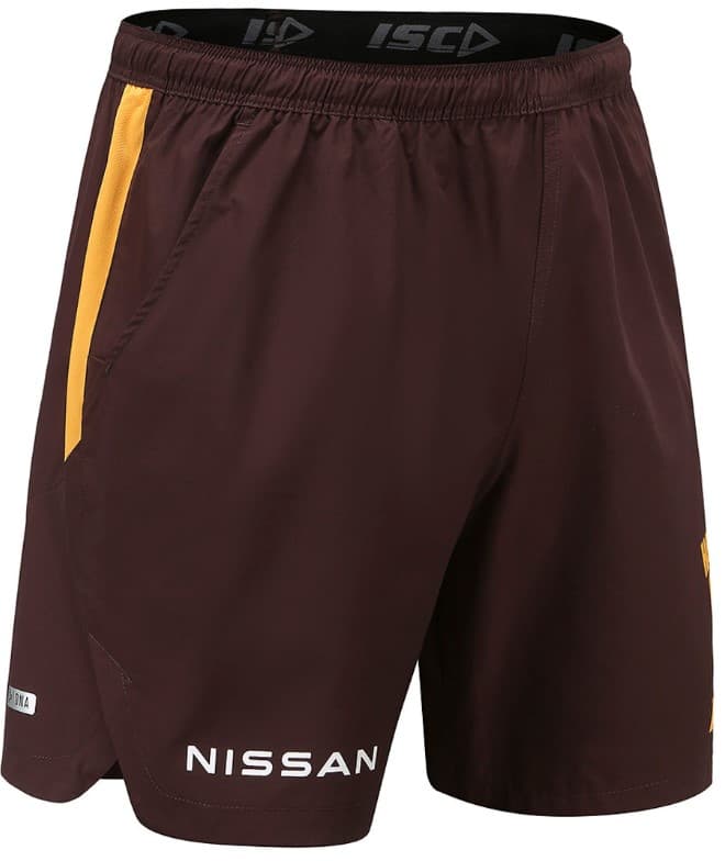 Hawthorn Hawks AFL Mens Brown Training Shorts - Image 2