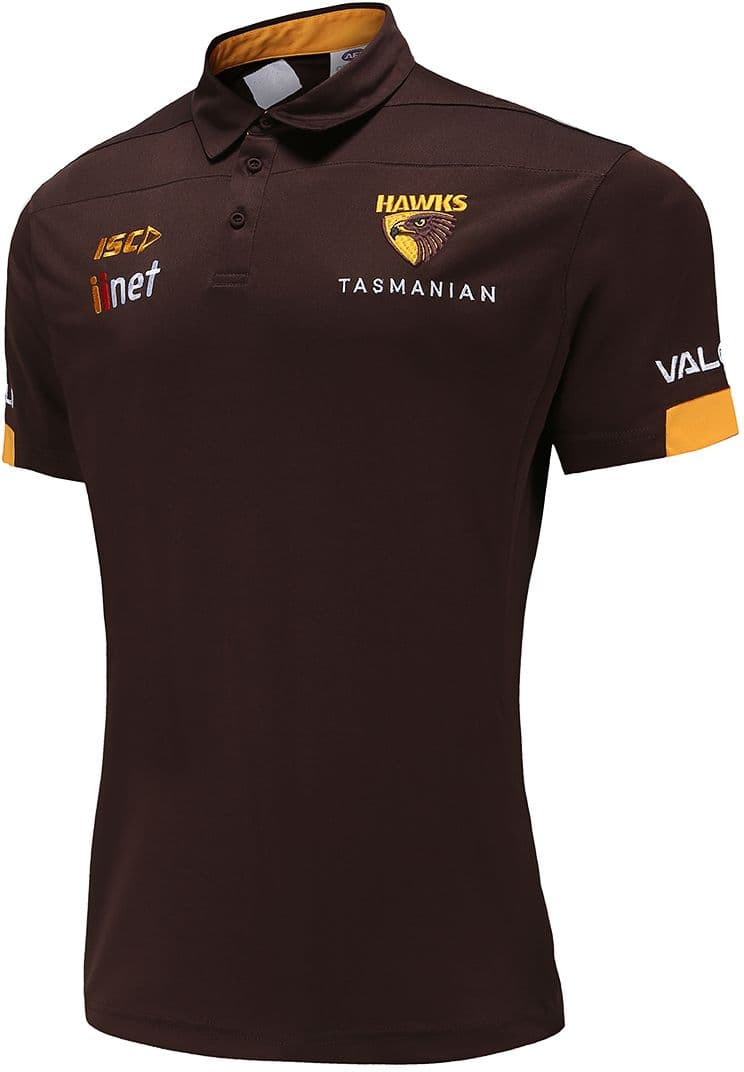 Hawthorn Hawks AFL Mens Polo Shirt - Image 3