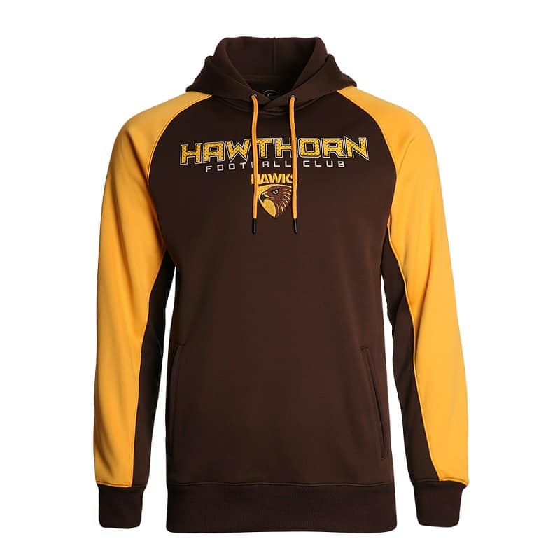 Hawthorn Hawks AFL Mens Premium Ultra Hood Hoody - Image 5