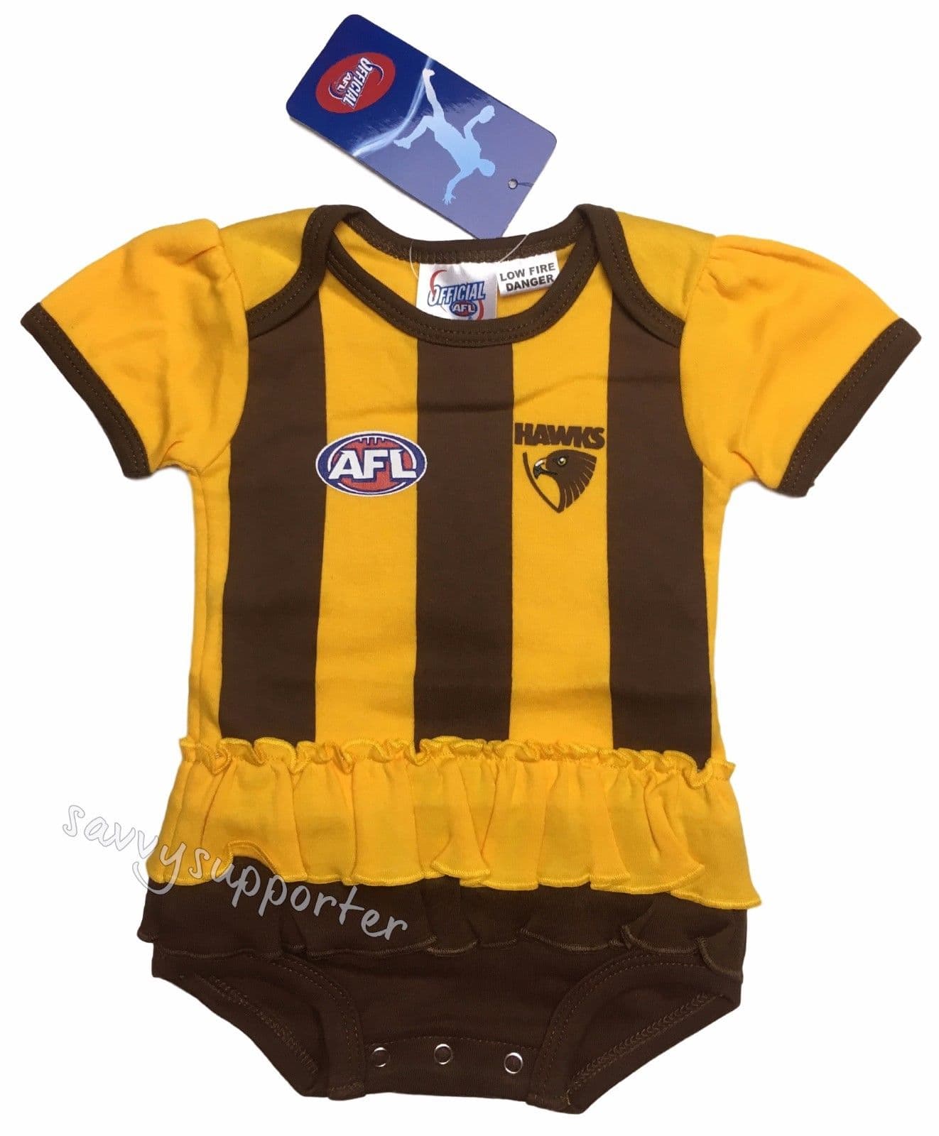 Hawthorn Hawks Girls Baby Tutu Footysuit - Image 6