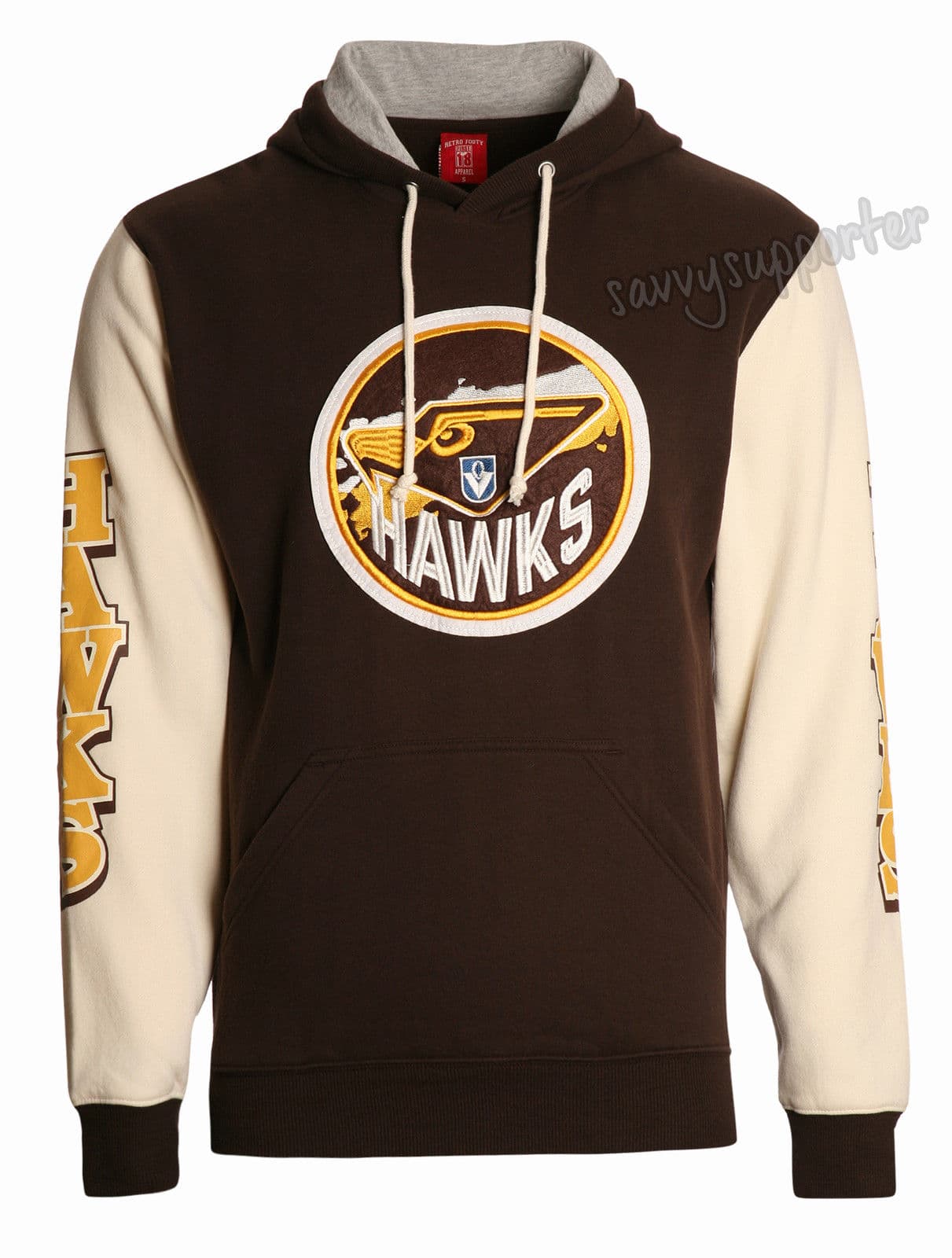 Hawthorn Hawks Retro Pullover Hood - Image 6