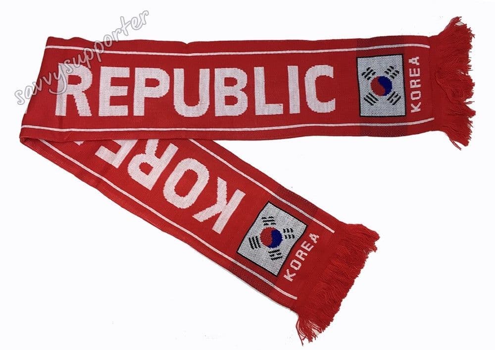 Korean Football Supporter Jacquard Scarf Korea - Image 2