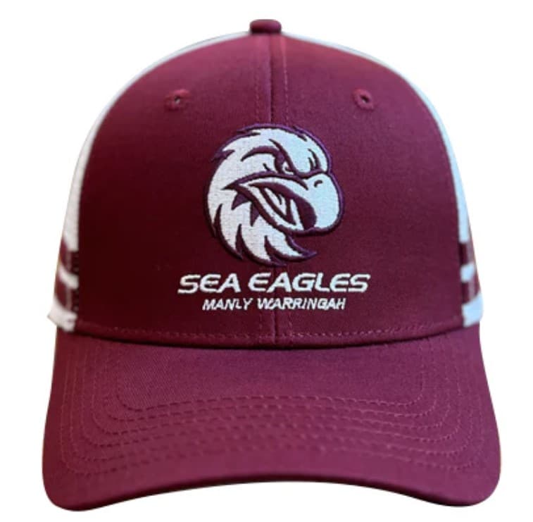 Manly Sea Eagles NRL Adults Maroon Trucker Cap - Image 2