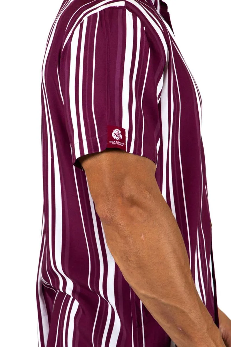 Manly Sea Eagles 2025 NRL Mens Sorrento Party Shirt - Image 3