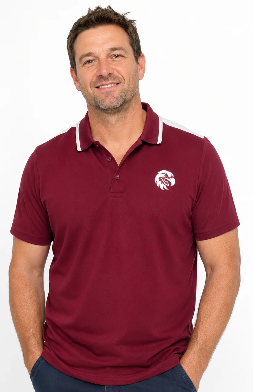 Manly Sea Eagles 2025 NRL Mens Tech Polo Shirt - Image 2