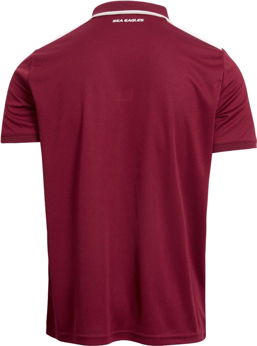 Manly Sea Eagles 2025 NRL Mens Tech Polo Shirt - Image 4