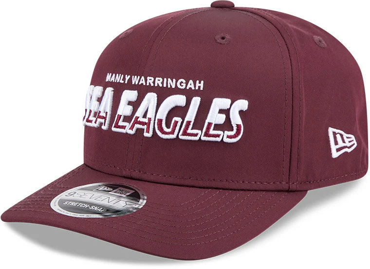 Manly Sea Eagles 2026 NRL 9SEVENTY New Era Split Script Cap