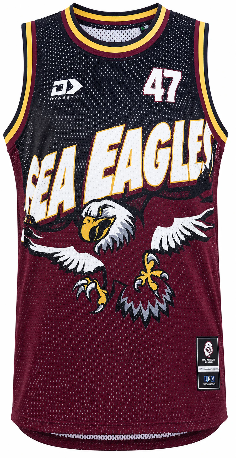 Manly Sea Eagles 2026 NRL Mens Dynasty Basketball Singlet