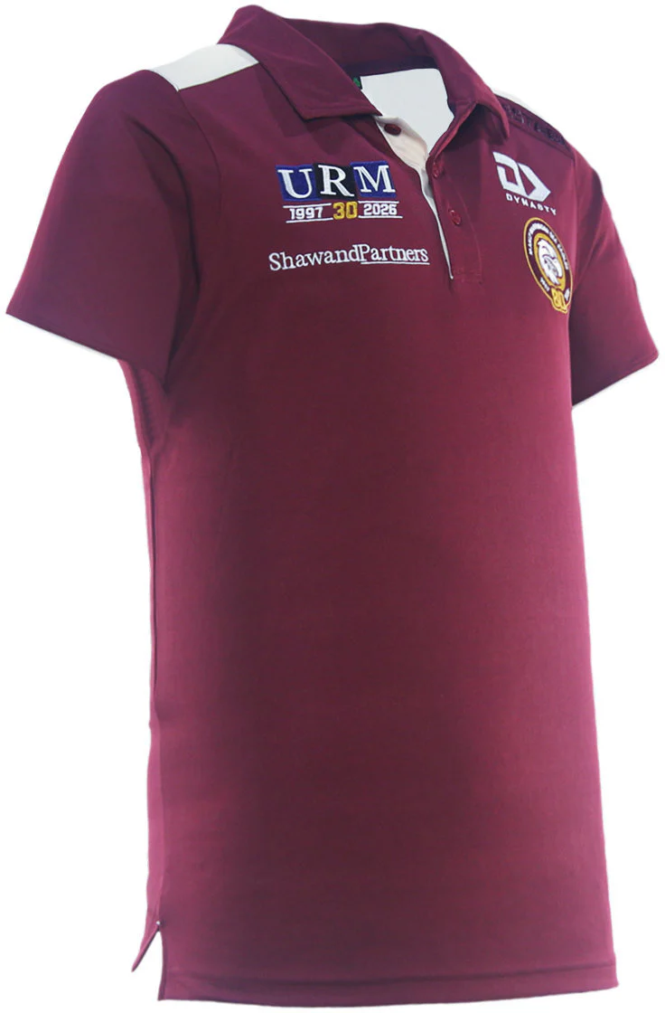 Manly Sea Eagles 2026 NRL Mens Maroon Media Polo Shirt - Image 3