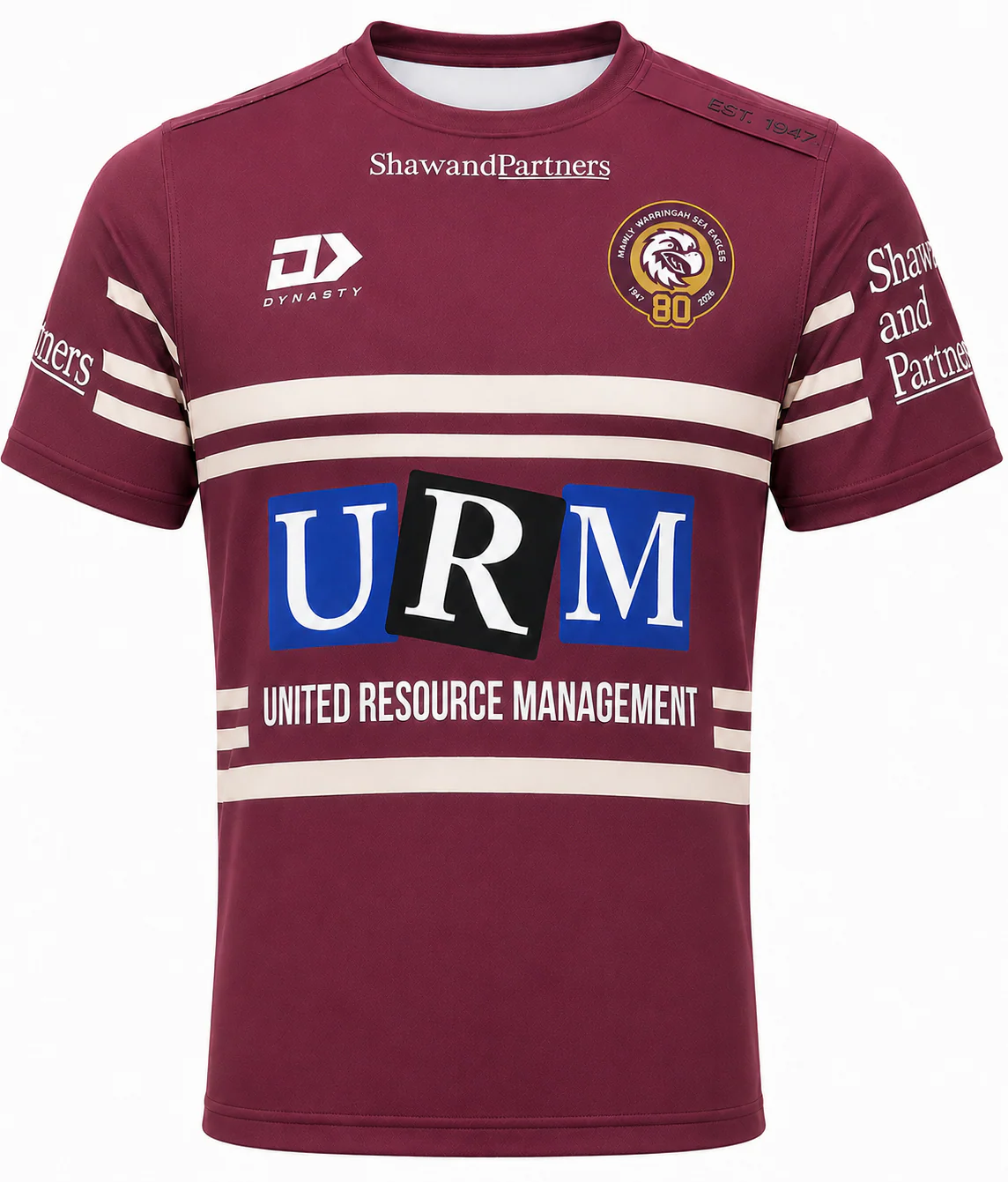 Manly Sea Eagles 2026 NRL Mens Maroon Training Shirt